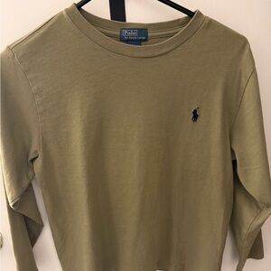 Polo by Ralph Lauren Khaki Cotton Shirt -New Without Tags Olive